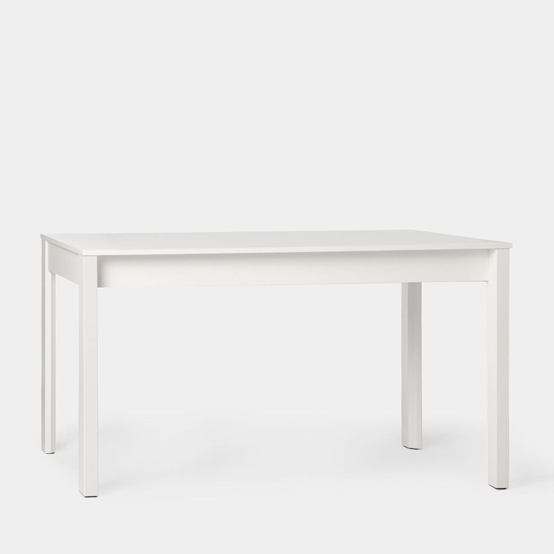 Mesa de comedor rectangular extensible 140/200 blanca Gassi