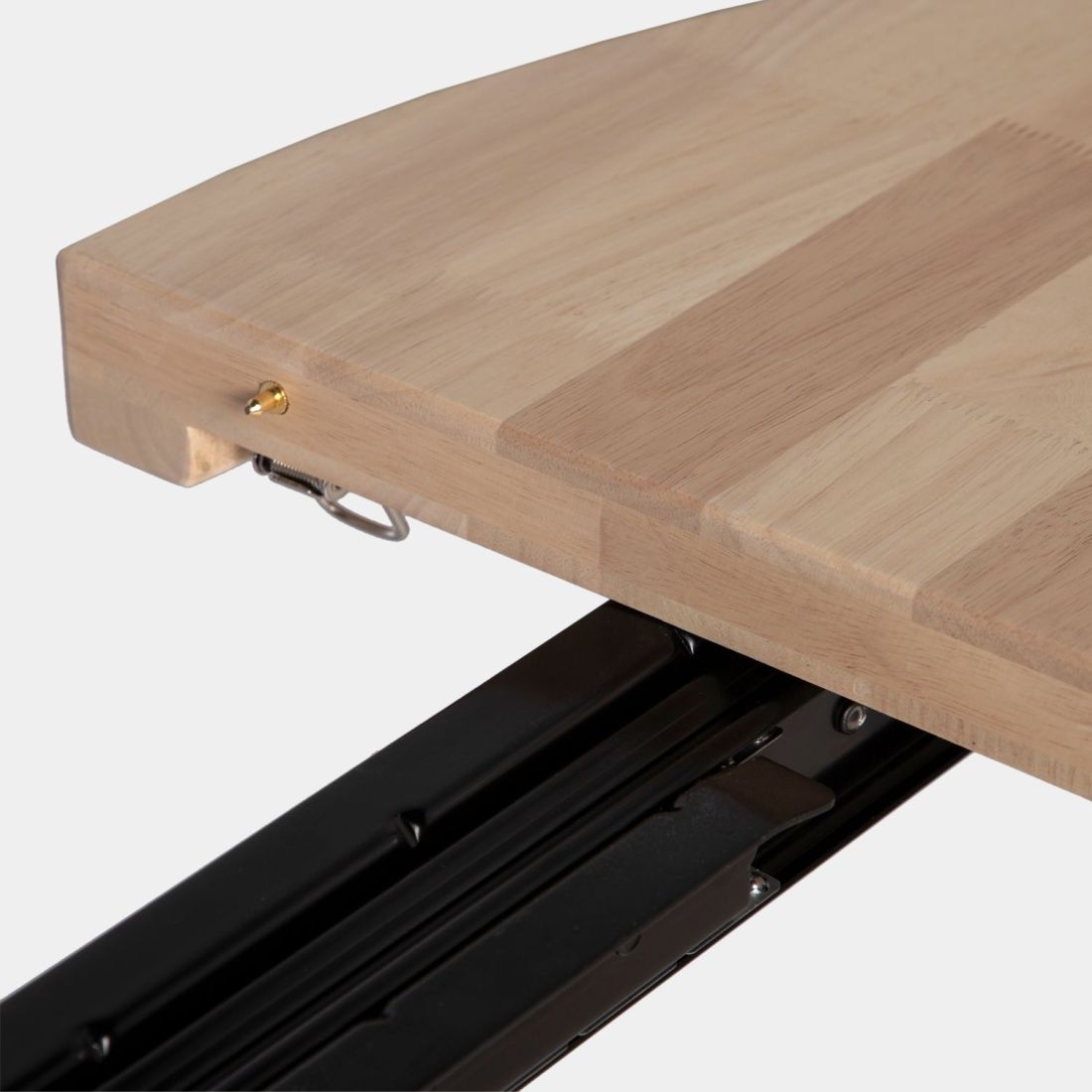 Mesa de comedor redonda extensible 100/180 en madera de roble con