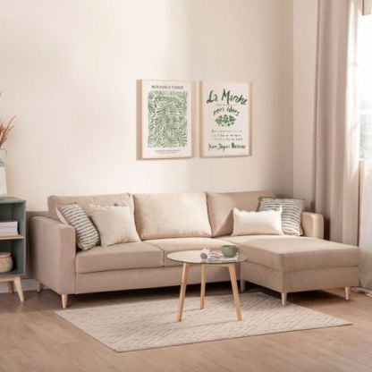 Tela para cojines, colchas y sofás - Lino Liso | Beige claro