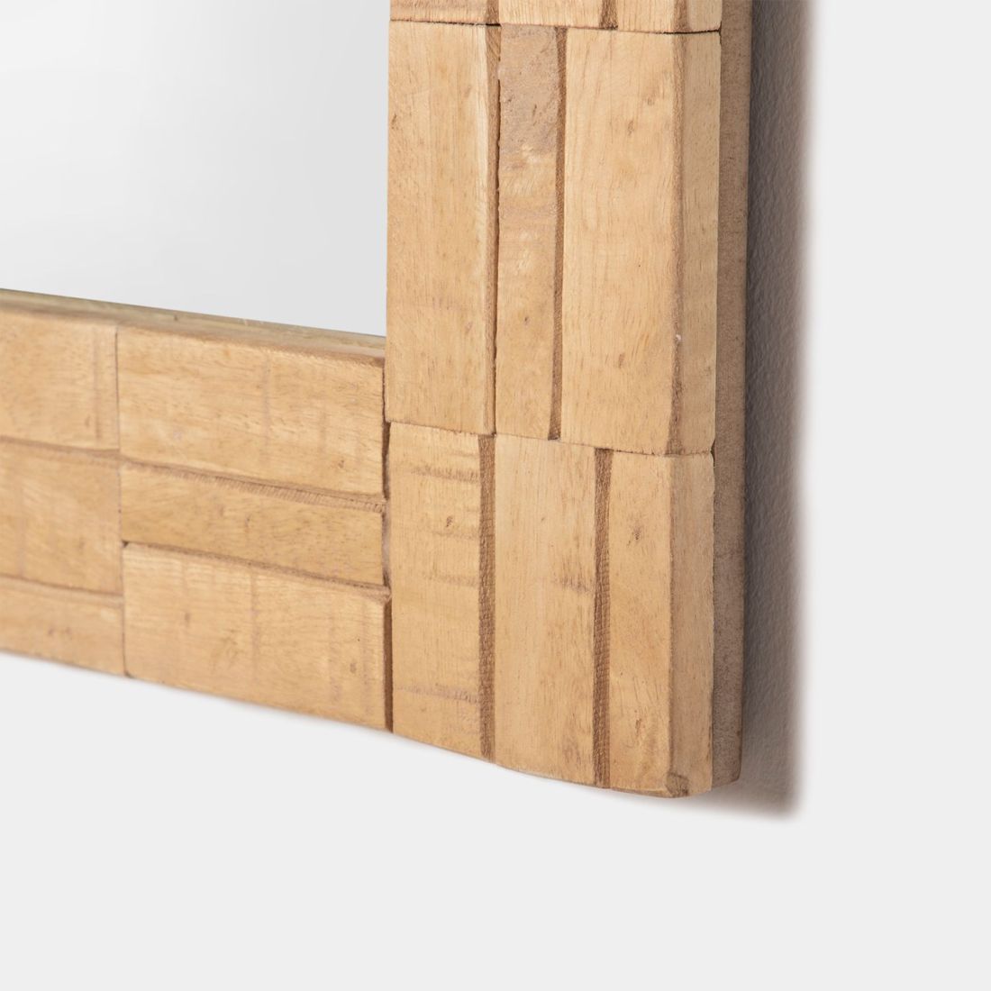 Espejo redondo de pared Ø65 en madera de mango Michele - Klast – Bechester