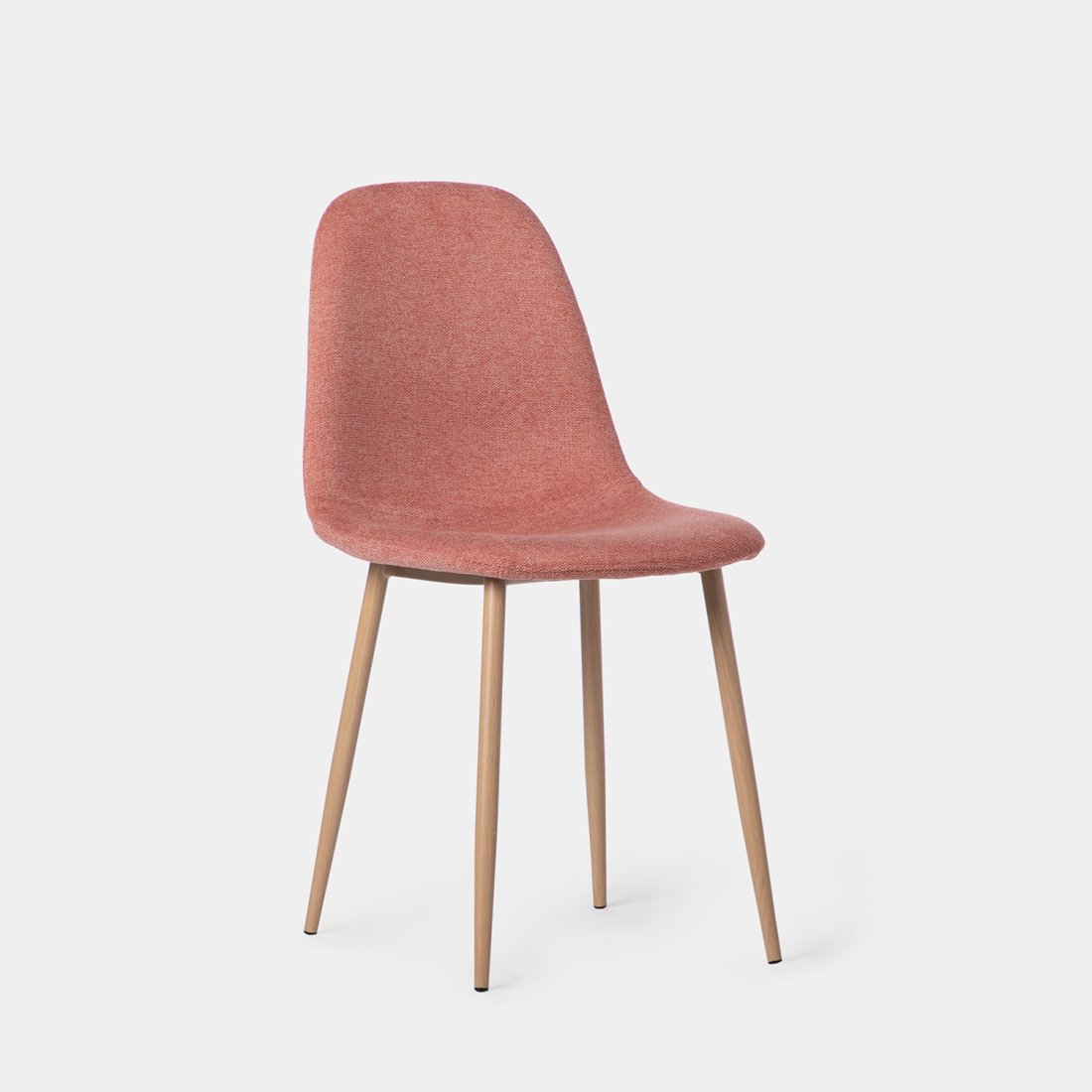4 sillas Ellis de comedor tapizada gris pata natural Pack 4 sillas - K –  Bechester